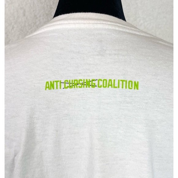 DC • Dyrdek White Anti-Cursing Coalition Short Sleeve Graphic Tee - Picture 6 of 11